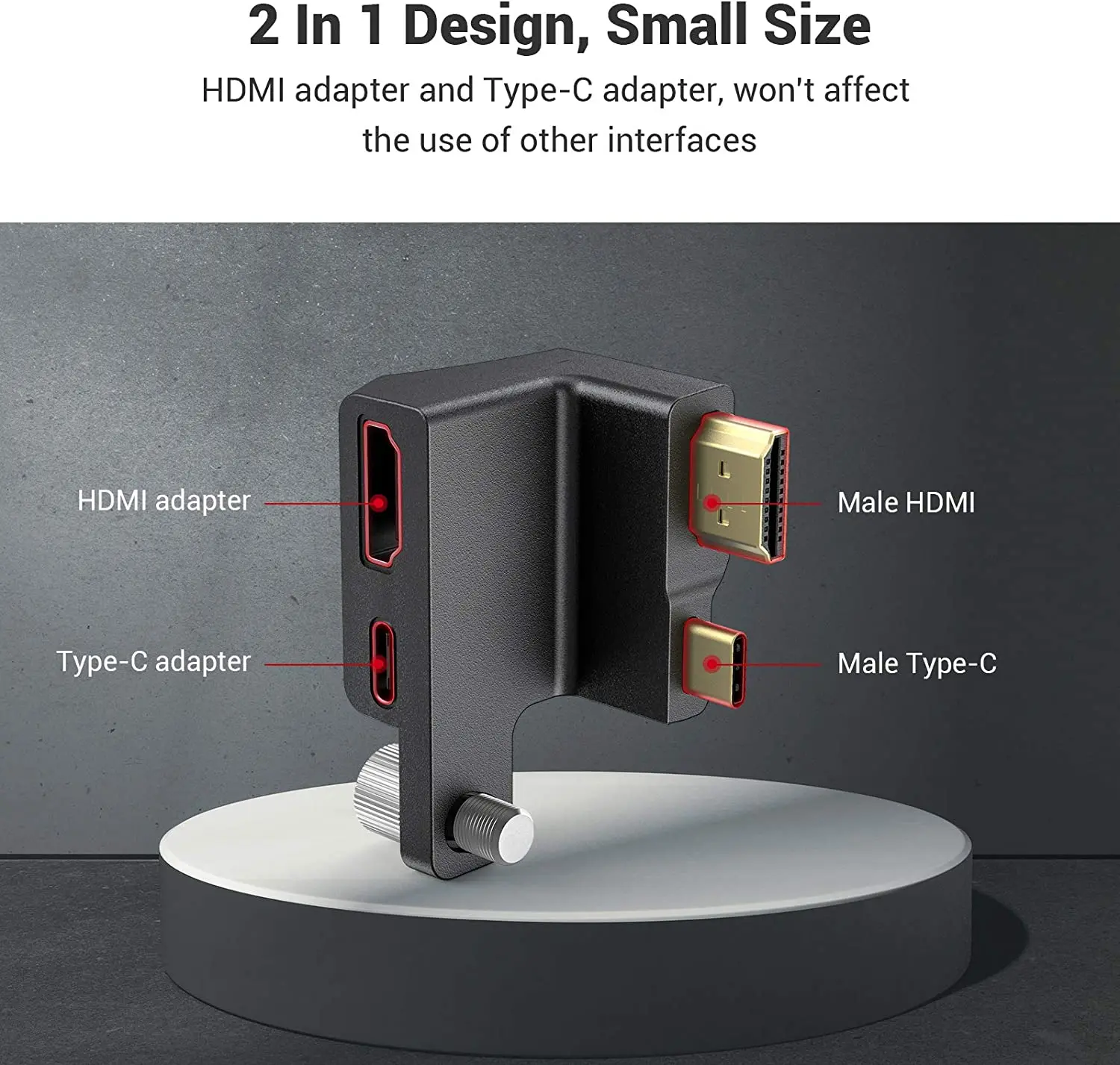 SmallRig Type-C Right-Angle Adapter for BMPCC 4K Camera Cage  DSLR Camera Rig Clamp for BMPCC 4K Camera 2700