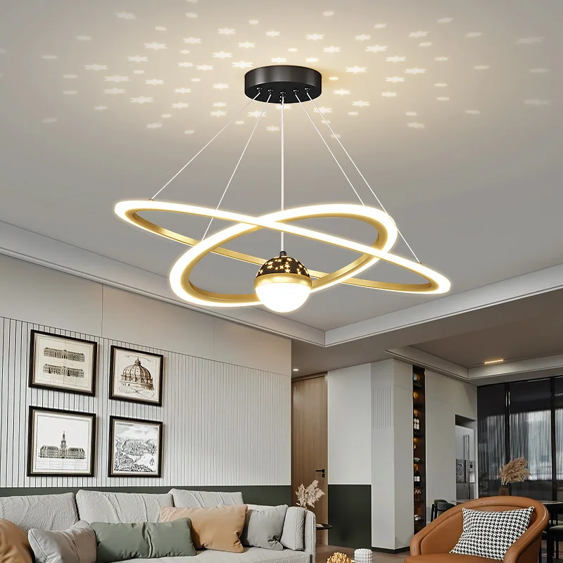 

Living room new light luxury designer star sky lamp restaurant lamp modern simple hanging lights