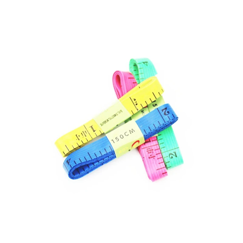 1pc abbigliamento misura righello misura di nastro Mini righello per petto/vita 1.5M lunghezza 1.3CM larghezza materiale PP (colore casuale)