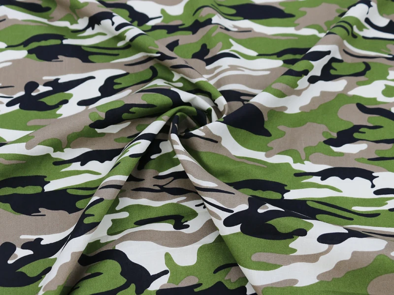 50cm*147cm Camouflage Print Cotton Cloth Camo Cotton Poplin fabric diy sewing toys cap Tissu