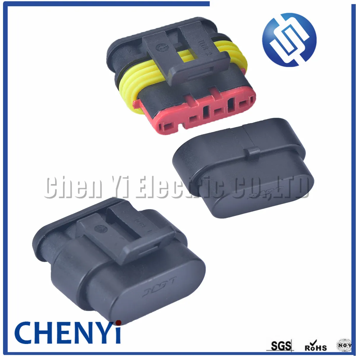 2 sets 4 Pin way 1.5 series Female Male 282088-1 Tyco Amp Superseal Automotive Connector Sealed Waterproof Auto Plug 282106-1