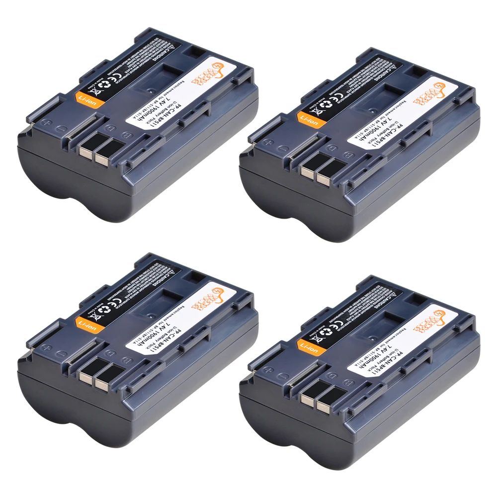 514 le Puissance 1900mAh Batterie Pour Appareil Photo Numérique Standard IL EOS 40D 300D 5D 20D 30D 50DBP-511 Batterie BP-511A