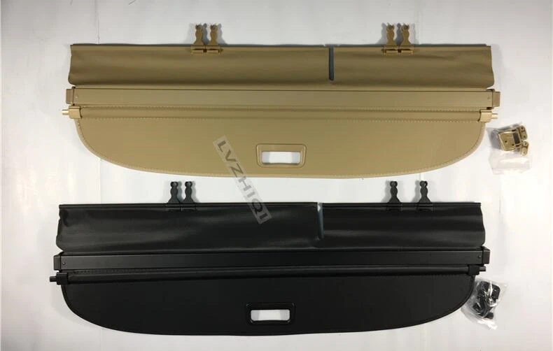 Rear Trunk Cargo Cover Security Shield For Volkswagen VW Tiguan 2017 2018 2019 2020 High Quality Auto Accessories Black Beige