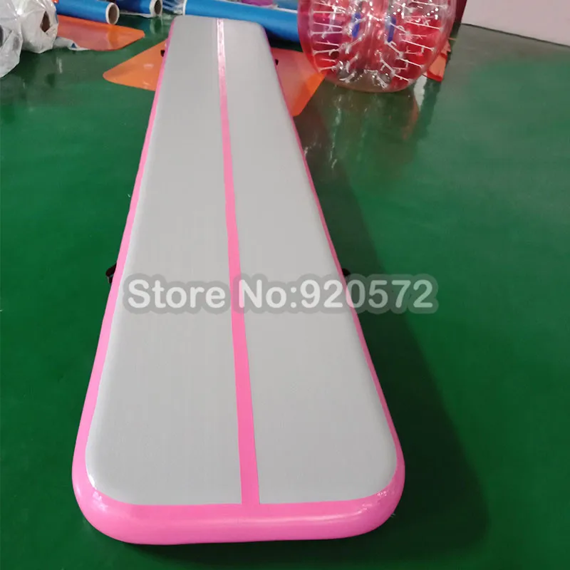 Colchoneta de aire inflable de alta calidad para gimnasio con pista de aire de 5x1x0,2 m para gimnasia con una bomba (tamaño: 500x100x20cm)