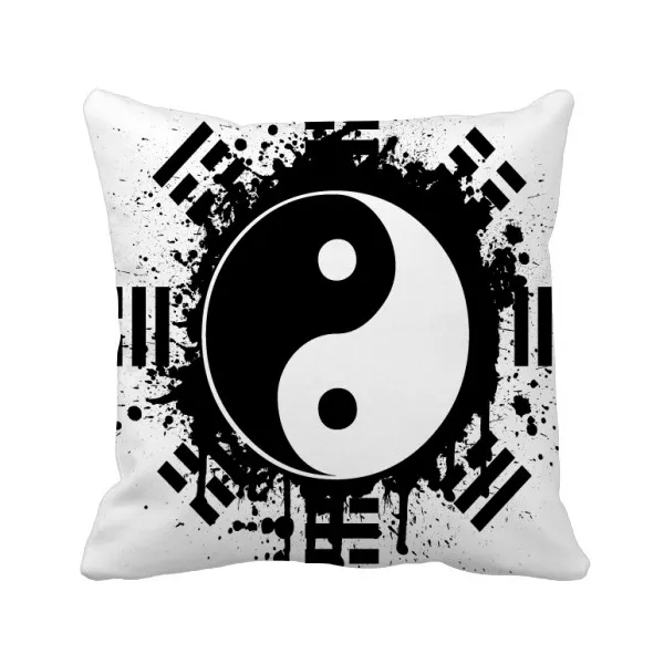 

Eight Diagrams Taiji Yin-yang China Pattern Throw Pillow Square Cover