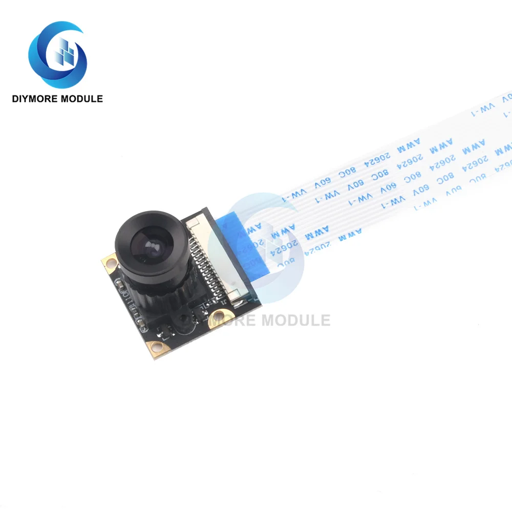 For Raspberry Pi  3 3B+ 4 4B Camera Module OV5647 5MP Night Vision with Adjustable-focus 3.6mm Lens 2592 x 1944 Resolution