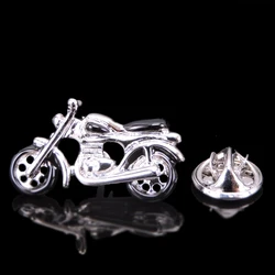 Golden classic old motorcycle Brooch Lapel Pin men's and women fashion jewelry clothing backpack Badge Party Gift