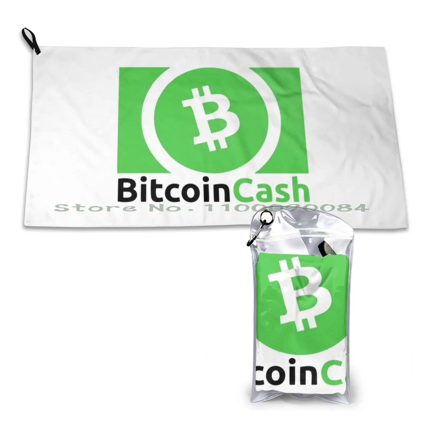 Best Seller-Bitcoin Cash Quick Dry Towel Gym Sports Bath Portable Sprites Soot Coal Dust Sprite Japanese Kawaii Fan Art Candy