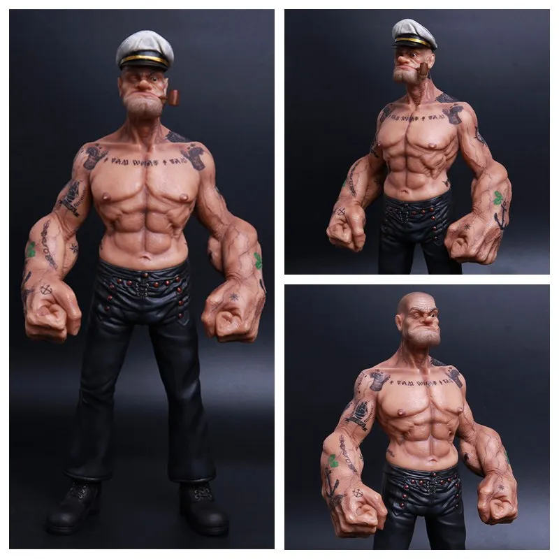 1/6 Scale Static Statue Model Figure Doll The Sailor Tattooed Popeye 12