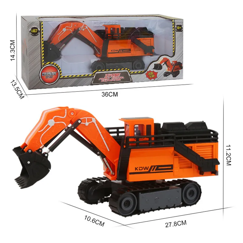 High quality alloy Large crawler excavator model,hot sale 1:87 front shovel excavato engineering vehicle,wholesale and retail