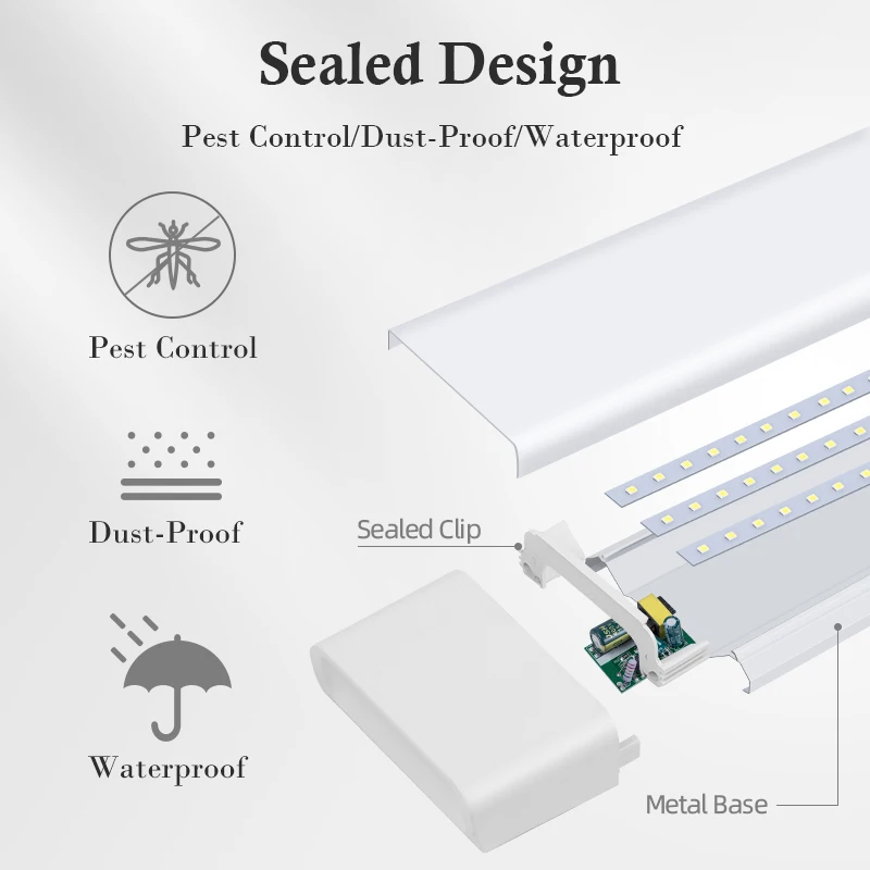 Led Light Bar aluminium profile 10/20/30/40/60W led channel strip diffuser Tube Kitchen Indoor Lighting 50/60/90/120cm AC85-265V