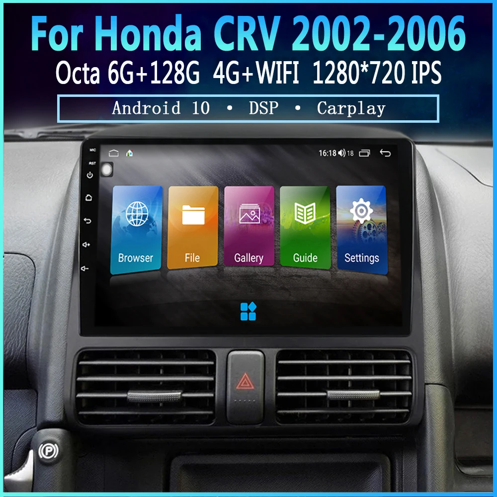 Android Car Dvd For Honda CRV 2002 2003 2004 2005 2006 Radio Multimedia GPS Navigation Stereo Tape Recorder Headunit Carplay IPS