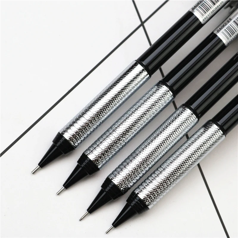 Hochwertiger Metall-Mechanischer Bleistift 0,3 0,5 0,7 0,9mm HB oder 2B Mine, Jeder Stift Wird mit 30 Bleistiftminen Geliefert – Detail 2