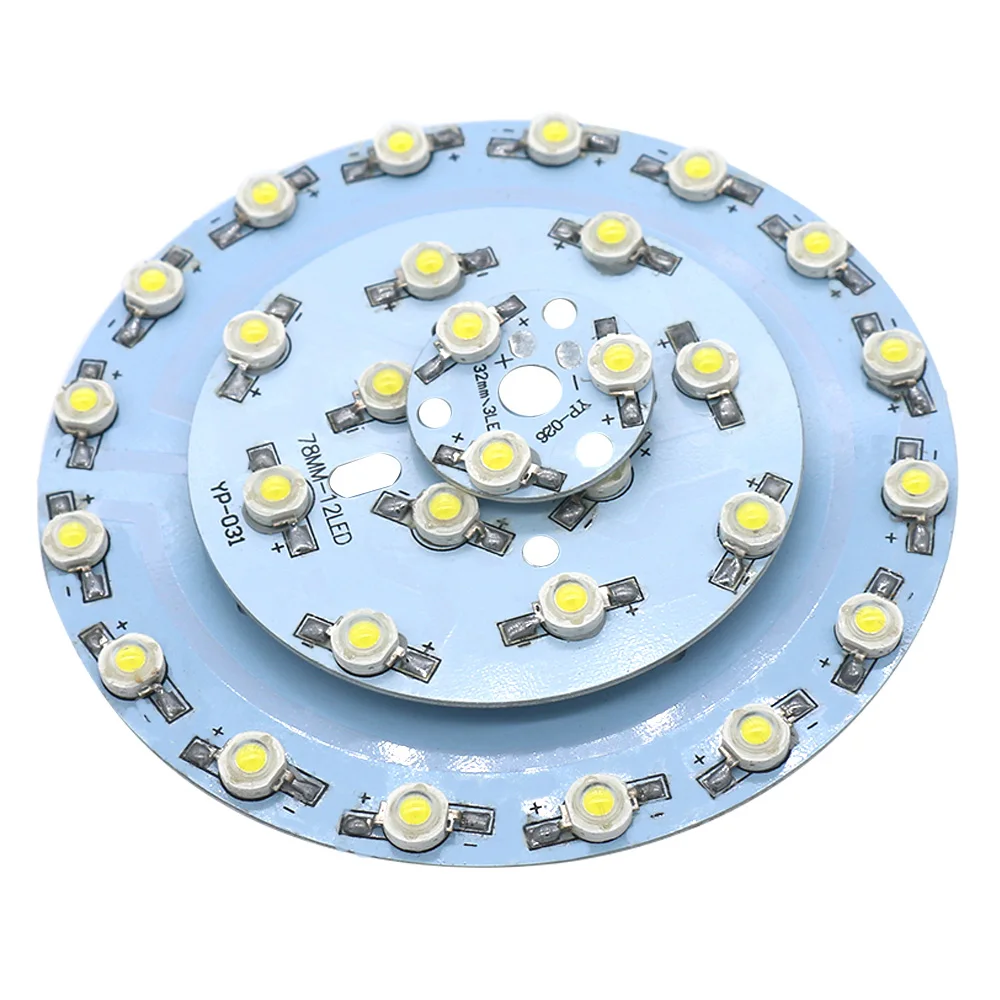 3W 12W 24W LED Copper Bracket High Power LED Beads Light Diode 290-300mA SMD Cold White For SpotLight Downlight DIY Lamp Bulb