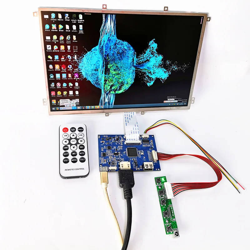 10.1 inch LCD display module kit 1280 * 800 IPS LCD panel USB Play video HDMI-compatible Raspberry Pi advertising Car LCD Module