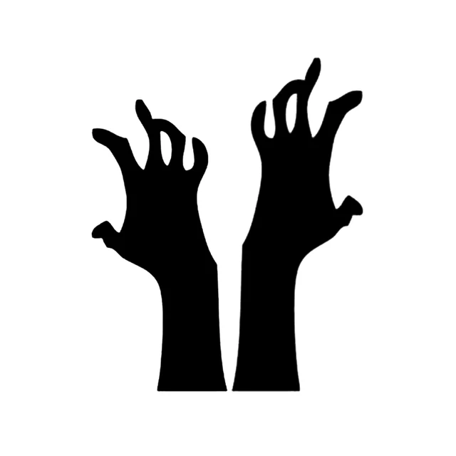 

13*16CM Mysterious Hands Of The Zombies Car Sticker Graphic Vinyl Decoration Bumper Window Accessories