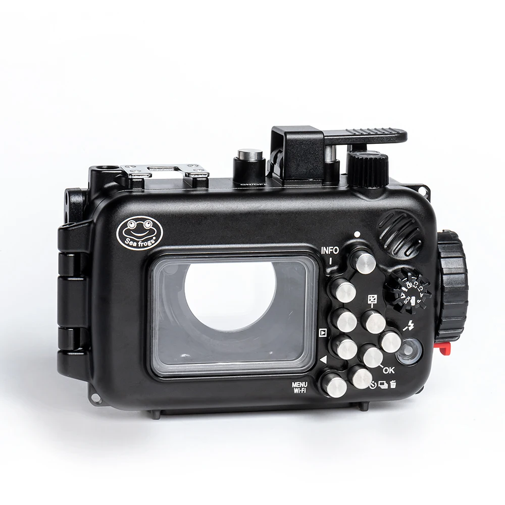 Seafrogs 100m  Underwater Case Aluminum Alloy Diving Waterproof Housing for Olympus TG6 TG7 Camera M10/M14/M16 Sea&Sea Nauticam