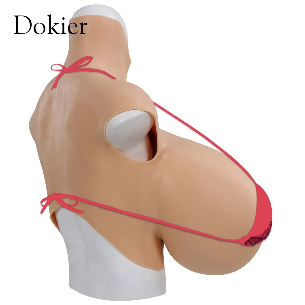 Dokier Huge Fake Breast Forms Z cup Boobs Realistic Silicone for Crossdressers Drag Queen Shemale  Breastplates Big Boobs