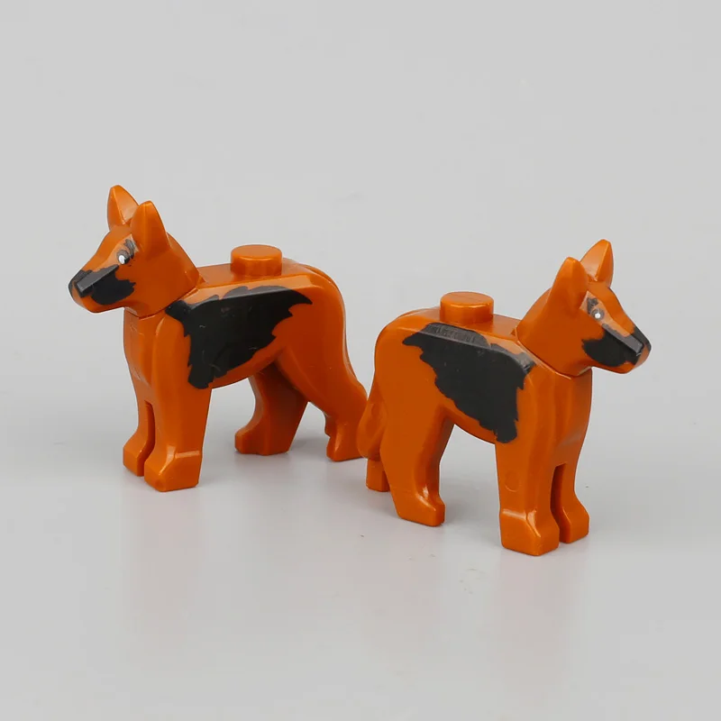 MOC Dog Building Blocks City Accessories Animal Pets Pointers Neck Turn Model Bricks Part Toy for Children Educational Gift C174