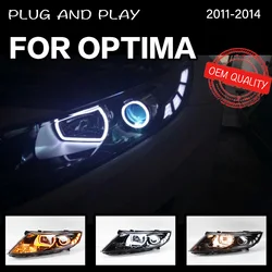 Car Styling for KIA K5 Optima 2011 2012 2013 2014 Head lamp LED Headlight LED Dual Projector Headlights Replacement