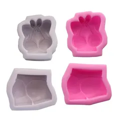 Sexy Bikini Butt Chest Handmade Soap Fondant Silicone Mold DIY Chocolate Baking Cake Jelly Pudding Molds