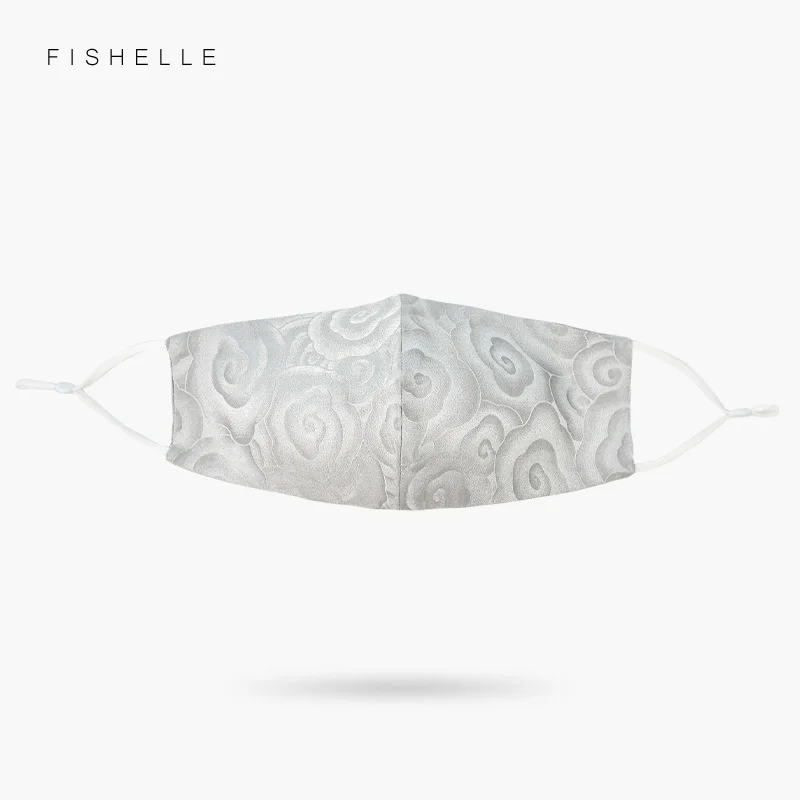 Masque facial en soie jacquard, soie naturelle de haute qualité pour femmes ou hommes, bouclier anti-soleil lavable, léger, doux et confortable