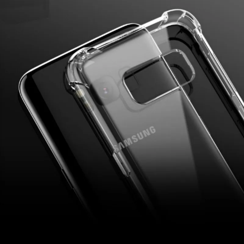 Shockproof Clear Soft Silicone Armor Case For Samsung Galxay A6 A8 Plus A5 A7 J2 Pro 2018 J3 J5 J7 A3 J1 2016 2017 Back Cover