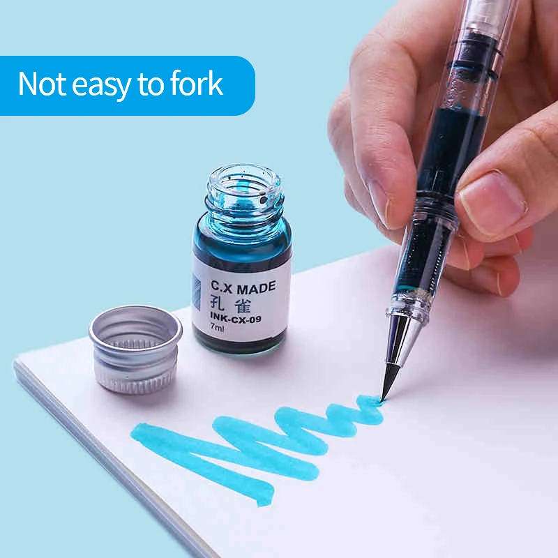 

Кисть китайская красавица краска для каллиграфии, прозрачная ручка с заполняемыми чернилами, для рисования, письма, гладкая ручка-кисть, подарок