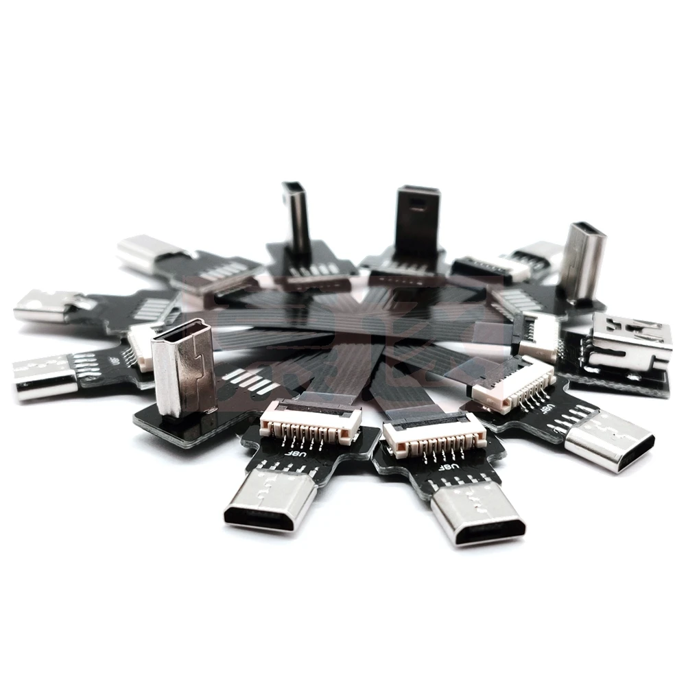FPC 0,05 M-1M Micro USB Weiblichen zu Mini USB Stecker Adapter Adapter für Handys MP3