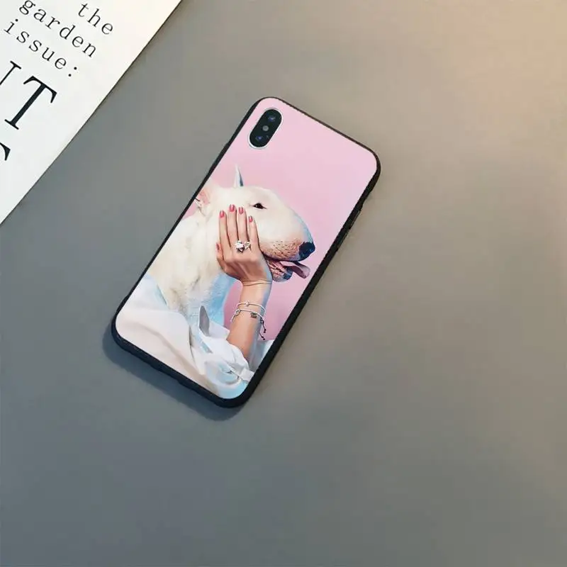 TOPLBPCS bullterrier bull terrier dog Phone Case For iPhone 11 8 7 6 6S 7 plus 8 plus X XS MAX 5 5S XR 12 Pro max se 2020 Case