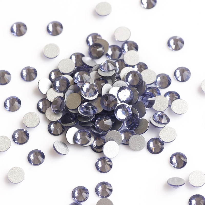 2058 Alle Farben Nagelsteine Kaltfixierung DIY Nicht-Hotfix Kristalle Glas Flache Rückseite Strasssteine für Kleidung – Detail 12