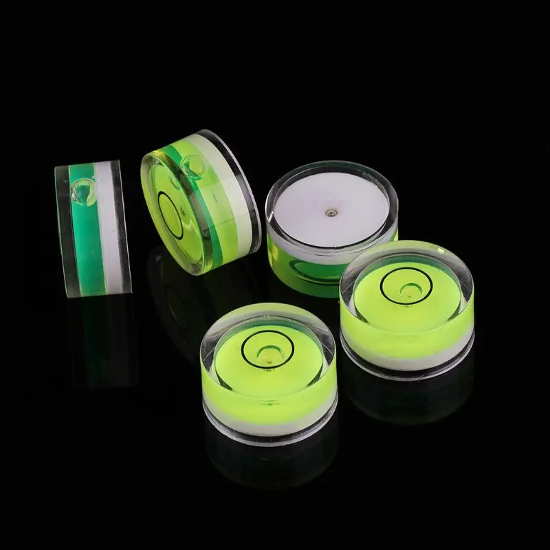 5pcs Round Bubble Level Mini Spirit Level Bullseye Level Measurement Instrument