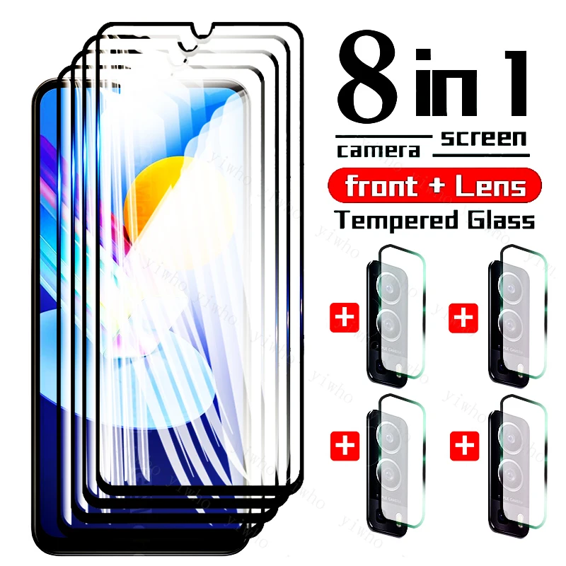 Glass for Vivo Y52 Y72 5g Y51 Y31 2021 Tempered Glass HD Black Phone Screen Protector for Vivo Y 72 52 51 31 Camera Lens Glass