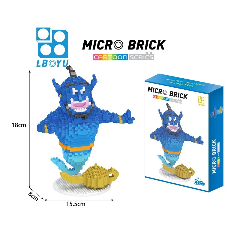 Mini Blocks Lion Duck Japanese Anime Figure Fun Building Bricks for Children Educational Cute Toy Kids Gift Boy Present Birthday