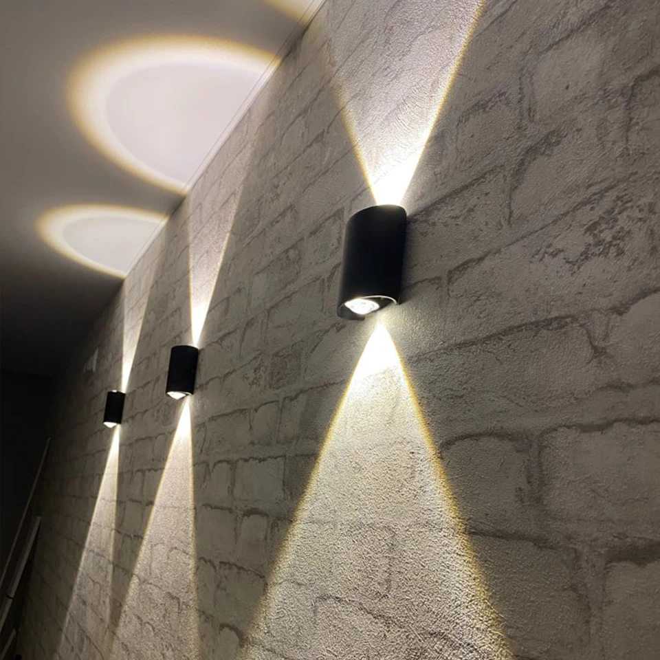 Imagem -02 - Lâmpada de Parede Led Nórdica para Casa Luz Exterior e Interior Luminária Corredor e Escada Fachada Frontal Cima e Baixo Ip66 Luminária Nórdica