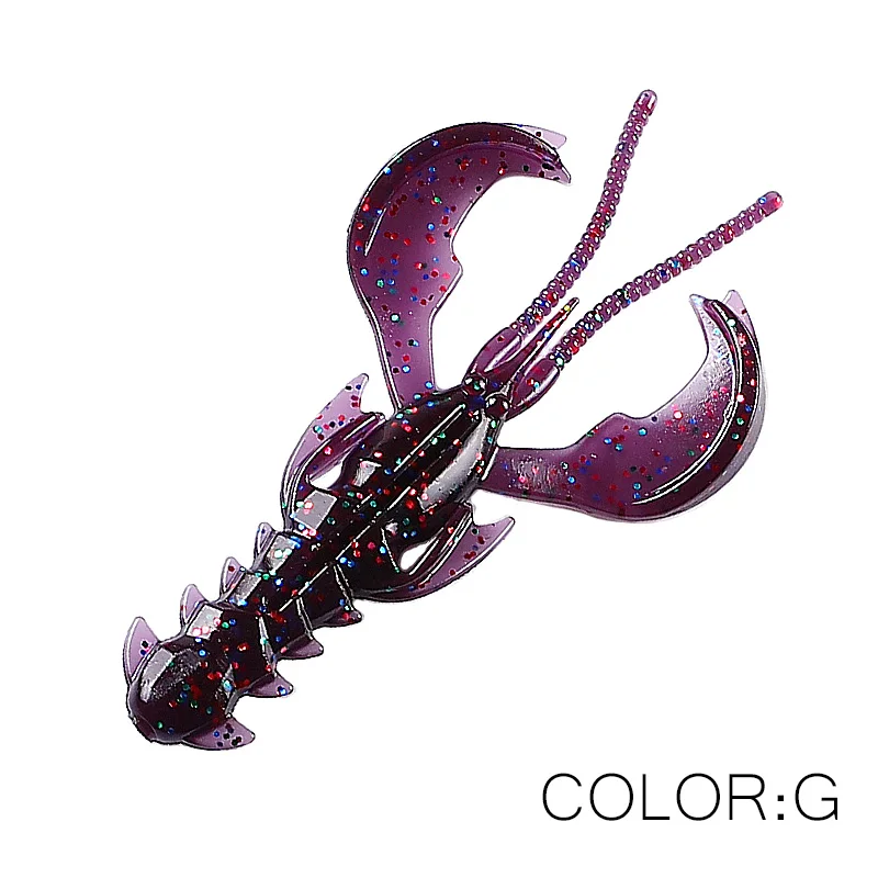 Supercontinent Crazy Lures 65mm/10 Stück 40mm/20 Stück Weichköder Angelköder Garnelen-Hummer Weichplastikköder Angelköder