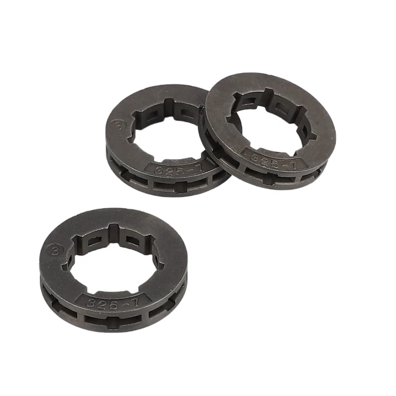 3 Buah Alat Bagian Logam Gergaji Mesin Spare Part Chain Saw Sprocket Rim Power Mate 325-7 untuk Gergaji Pengganti