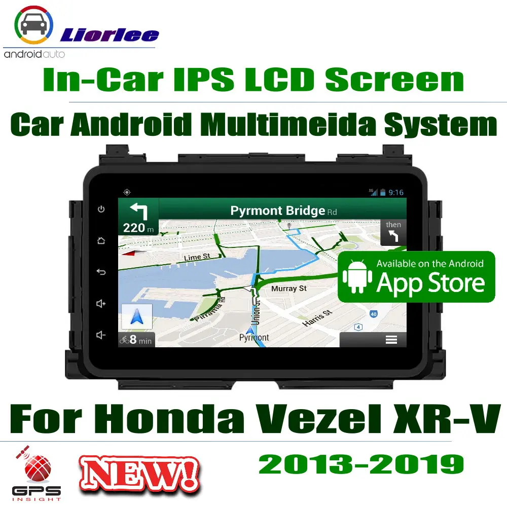 

For Honda Vezel XR-V 2013-2019 8" HD 1080P IPS LCD Screen Android 8 Core Car Radio BT 3G/4G WIFI AUX USB GPS Navi Multimedia