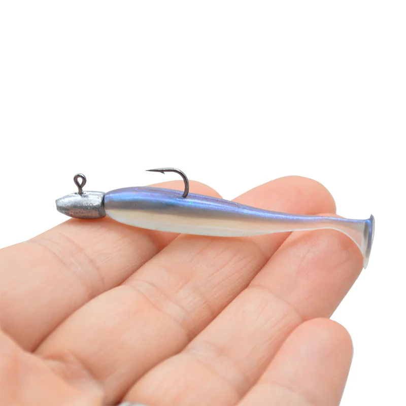 Cebo de pesca Ttail 5 cm con anzuelo jig head 2 g - imagen 2