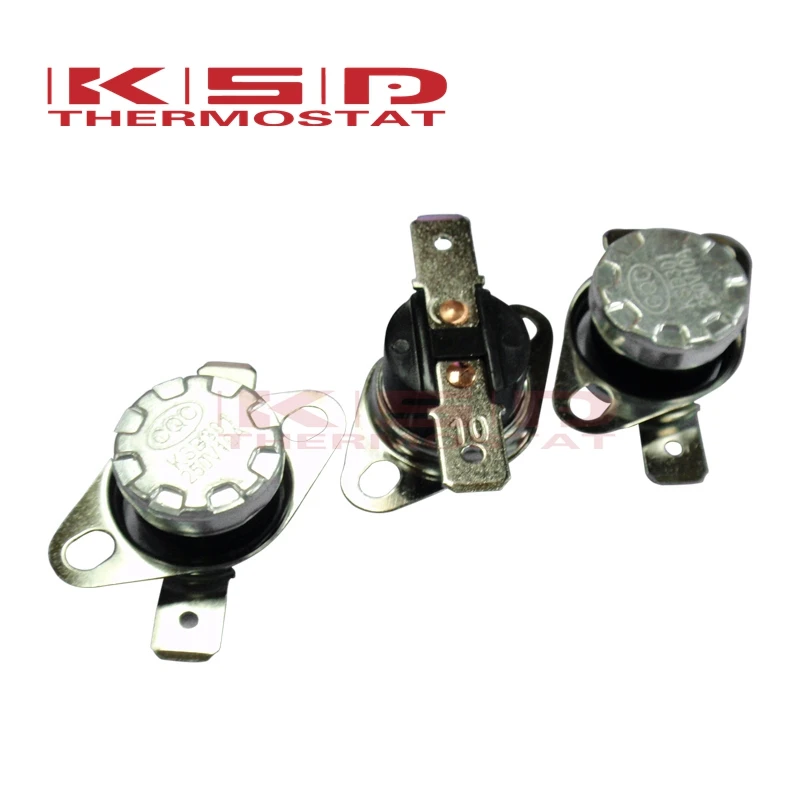 KSD30140-160C 45C50C/55C/60C/65C/70C/75C/80C/95C/150C 10A250V NC Normally Closed NO. Normally Open Temperature Switch Thermostat