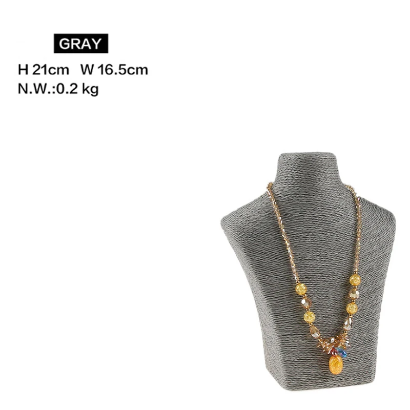 Various Color Necklace Display Stand Holder Necklace Hanger High Quality Organizer Jewellery Display Bust Model Rack
