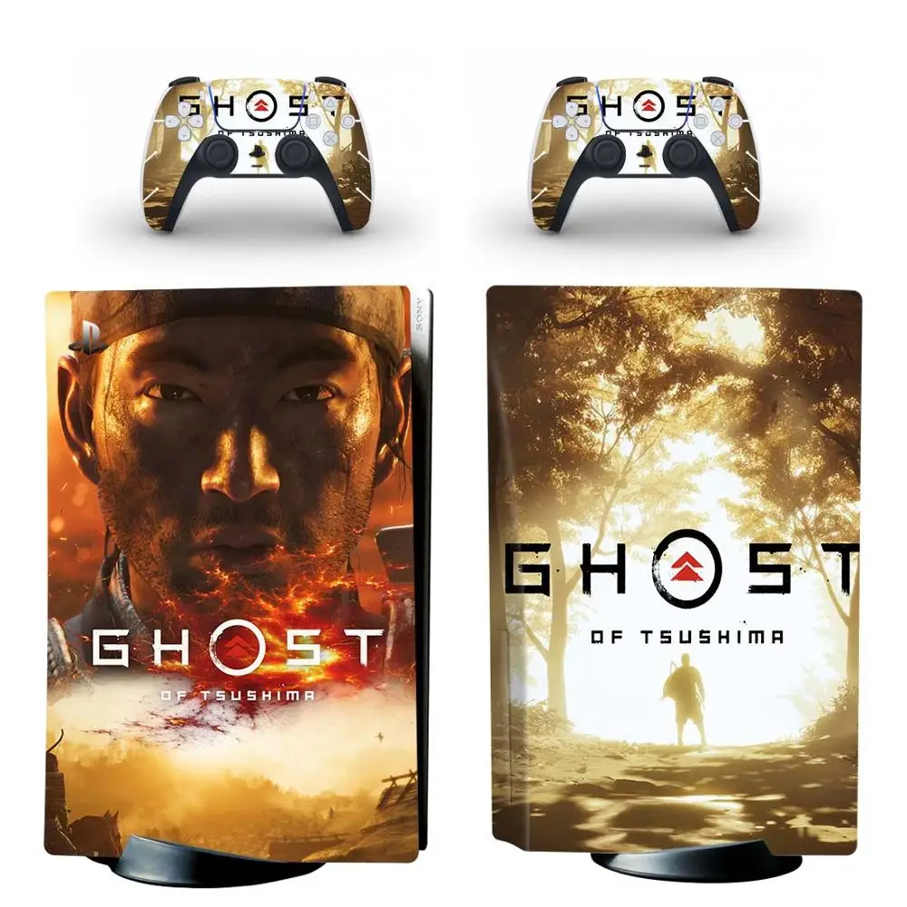 Ghost of Tsushima PS5 Standard Disc Edition Skin Sticker Decal per PlayStation 5 Console e Controller PS5 Skin Sticker vinile