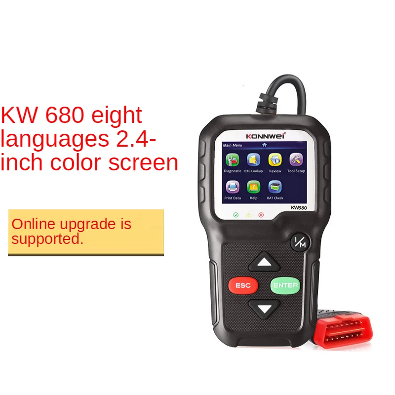 

OBD2 Scanner OBD 2 Car Diagnostic Auto Diagnostic Tool KONNWEI KW680 Russian Language Car Scanner Tools Diagnostic Scanner