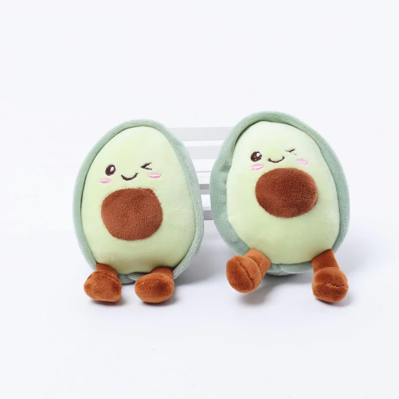 Neue 10cm plüsch Avocado Smiley Stopfte Stofftiere nette Anhänger gute qualität geburtstag weihnachten geschenk für kinder