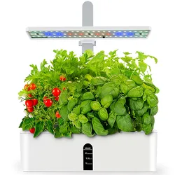 Smart  Hydroponics Growing System With Led Grow Light Indoor Automatic Timer Garden Planter Nursery Pots For Home Kitchen