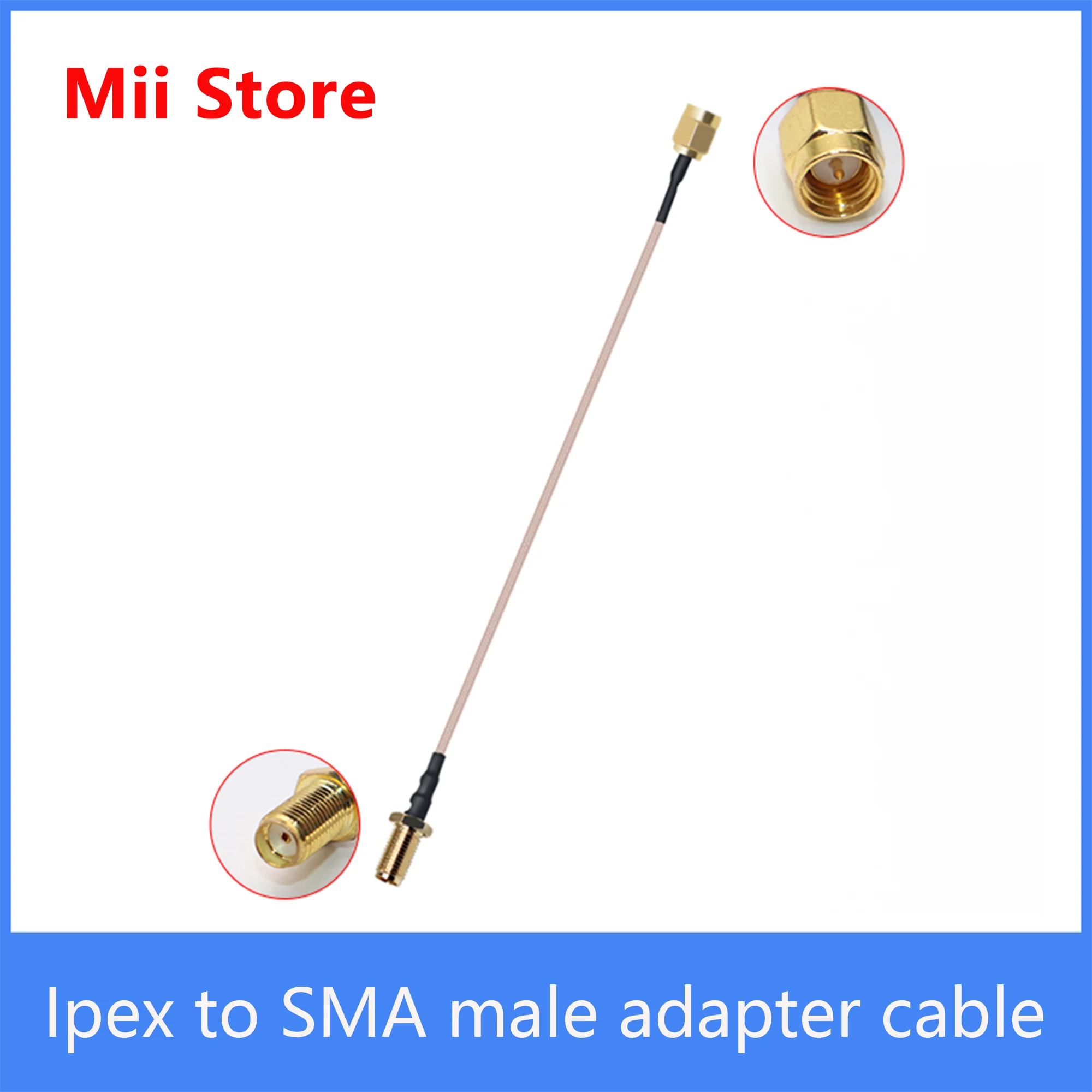 IPEX to SMA male adapter cable WIFI extension jumper GSM GPS 4G module antenna G178 cable