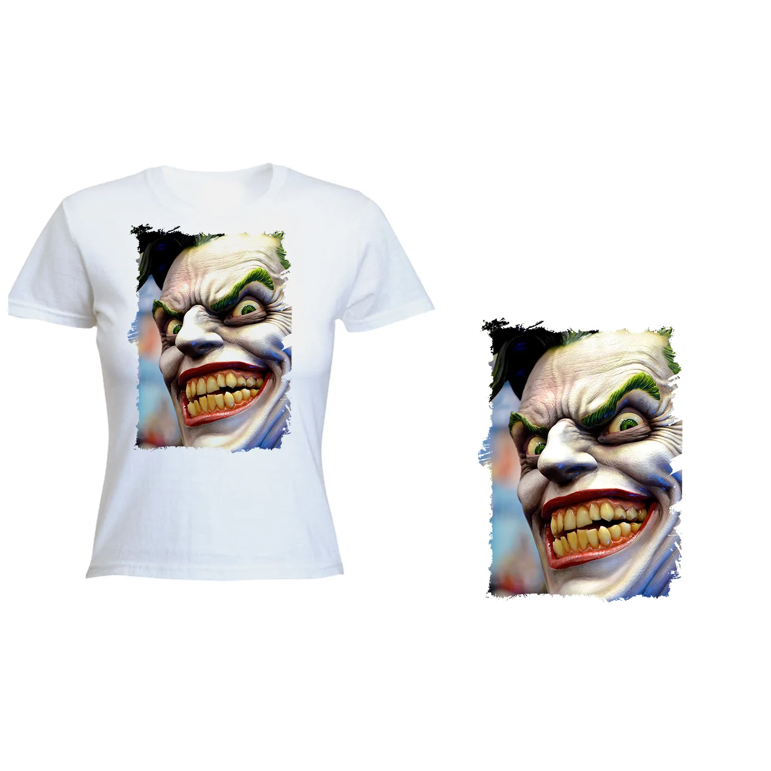 T-SHIRT A3 WOMENS JOKER EVIL CLOWN T-shirt