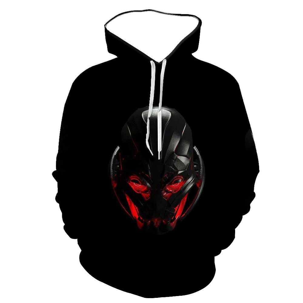 

New Spring And Autumn Replacement Skull 3D Printed Hooded Hoodie Fashionable And Comfortable Long-Sleeved Customizable