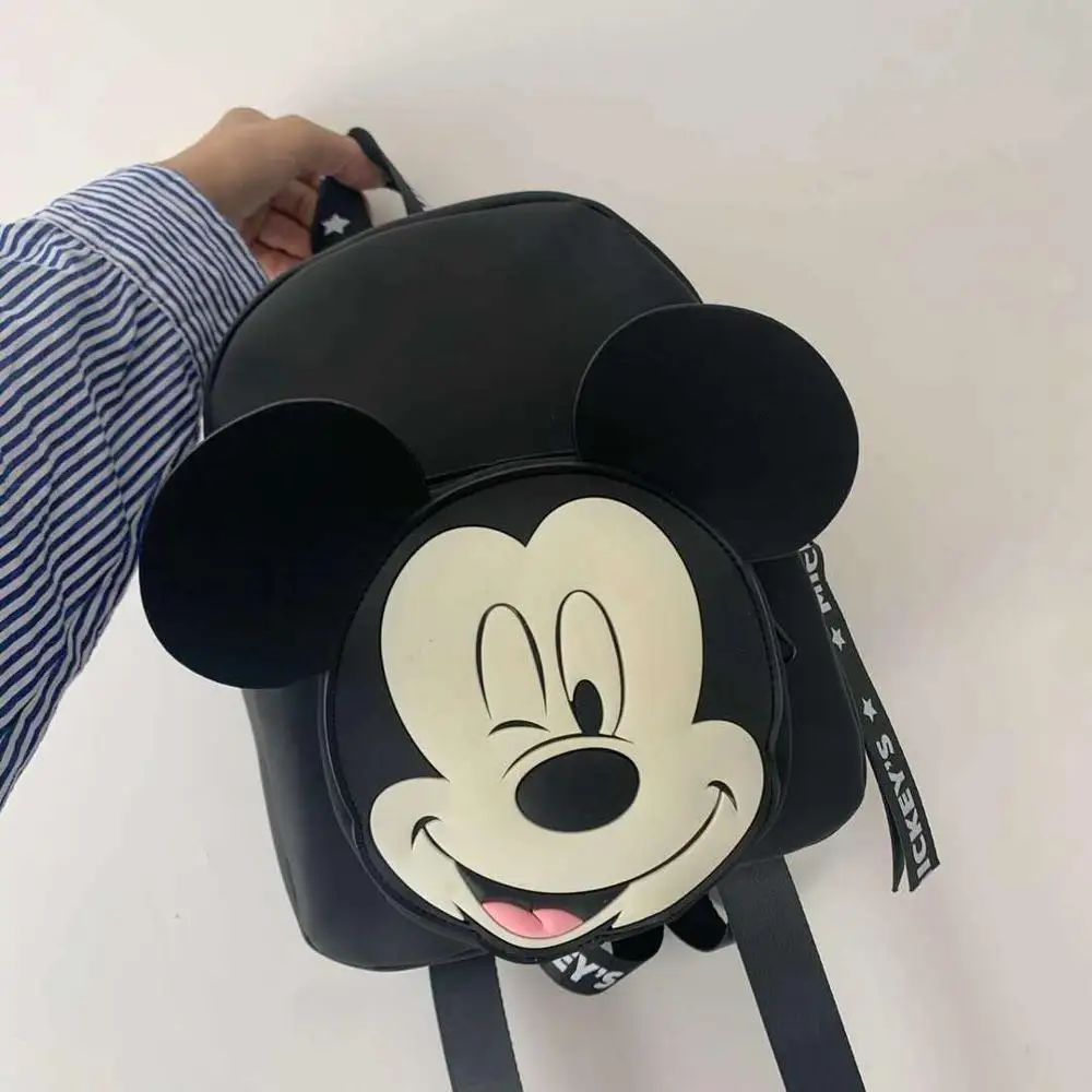 Anime Figure Disney Mickey Mouse Bacpack Children\'s Bag Minnie Pattern Backpack Fashion School Bags Kids Small Travel Bag Gifts