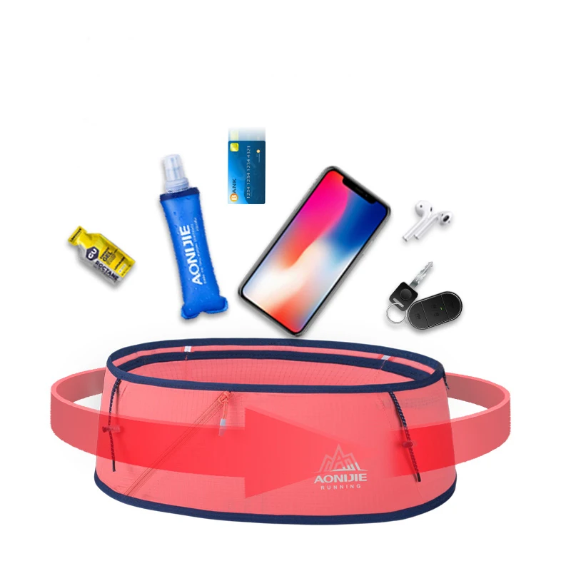 AONIJIE Outdoor Portable Waist Bag Hydration Running Belt Waist Pack Ultralight Phone Holder For Trailing Running Camping Hiking